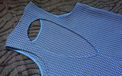 Zara Blue White Dress  Size 8-12