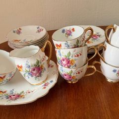 Antique/Vintage 1960's Hammersley 6 Piece Fine Bone China Afternoon Tea Set