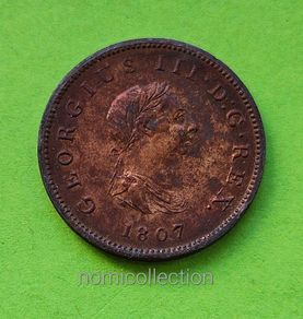 United Kingdom 1807 year Half Penny.