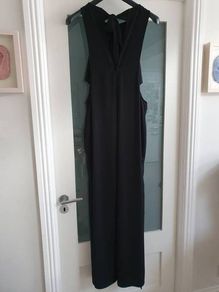 WAREHOUSE black contemporary jumpsuit with bralet insert Sz 12UK