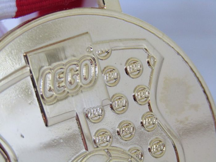 Lego Soccer Football Metal Medal With Ribbon Red And White This Is A Metal Medal From 2002