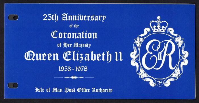 1978 Isle of Man 25th Anniversary of the Coronation of her Majesty Queen Elizabeth II 1953-78 Commemorative Stamp Presentation Pack