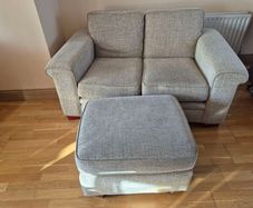 3 Seater & 2 Seater Sofa Suite with Matching Footrest