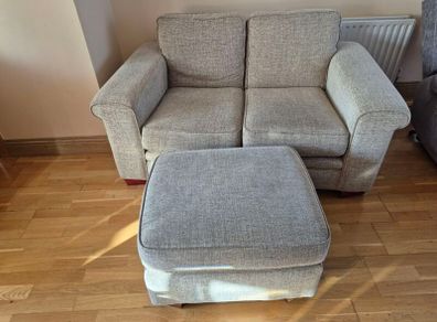 3 Seater & 2 Seater Sofa Suite with Matching Footrest