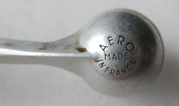 Vintage Aero Made in France Briar and Metal Smooth Smoking Pipe