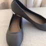 Ladies gum metal coloured ballerina pumps slip on low court shoes size 6.5 unworn Image 6