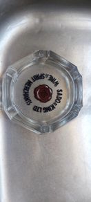 Vintage Ashtray SADO & KING ltd ,wine ,spirit merchant vintage glass Ashtray, good old condition, see pictures for condition, sold as seen,,collectors item, hard to come by,price includes post thank you