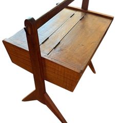 Mid Century Double Compartment Work Box