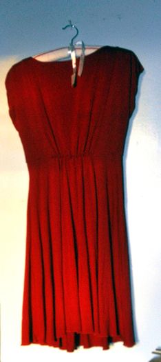 Red Dress, Max Studio, Sz L, Viscose, Knee-length