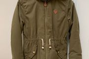 Next Khaki Girls Winter Coat: 9-10yrs - Reduced As New Zip Needed