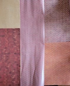 Dollshouse wallpaper for exterior and roof tiles