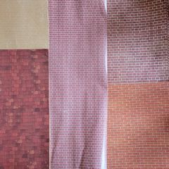 Dollshouse wallpaper for exterior and roof tiles