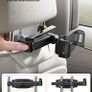 Car Headrest Tablet Mount Aluminium Arm 2025 Adjustable Car Tablet Holder, 360 rotaotating Backseat Mount for Kids, for 2024 iPad Pro 13, Air 6, Mini, Tab, Phones, 4.7-13 inch Device - Black Image 3