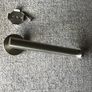 Brushed Chrome Towel Rail & Toilet Roll Holder Image 3