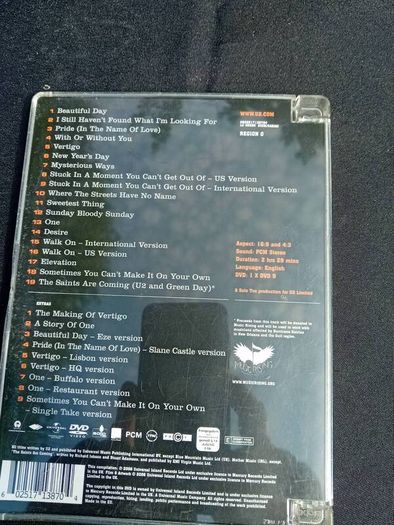 U2 18 videos DVD