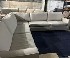 Grey corner sofa set o shaped
