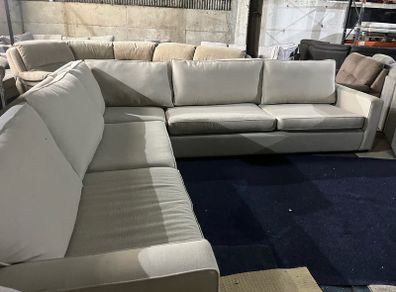Grey corner sofa set o shaped