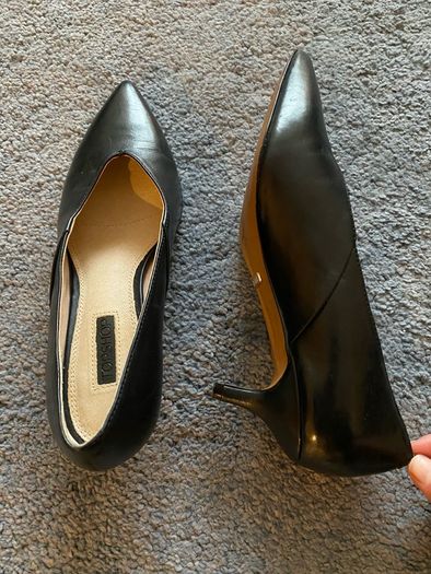 Top Shop leather Women's kitten heels