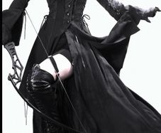 Black Gothic Hooded Dress and Coat