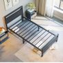 3ft Single Bed Frames Solid Bedstead Base with Wood Headboard Image 6