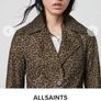 NEW - ALLSAINTS lamb leather leopard print coat UK 8 Image 8