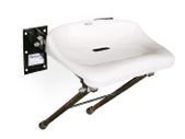 Folding wall fixed stainless steel shower seat with legs