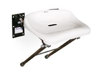 main image for ad Folding wall fixed stainless steel shower seat with legs