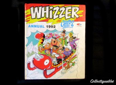 Whizzer And Chips Book 1992 Annual Vintage Comic Hardback Book