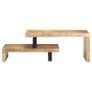 2 Piece Coffee Table Set Solid Mango Wood Image 4