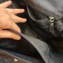 Stylish  Etienne Aigner Men's Leather and Nylon Messenger Bag Made in Italy Image 7