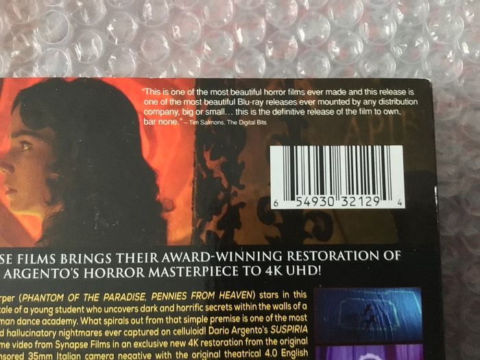 Suspiria 4K American Import Region Free