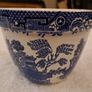 Antique blue and white willow pattern Image 8
