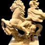 Heavy statue on white marble base Image 2