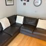 Dark Brown leather sofa Image 2