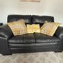 DFS black Leather suite Image 2
