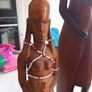 African figurine/statues/ carving ornaments decor masks home wooden hand carved tribal Image 7
