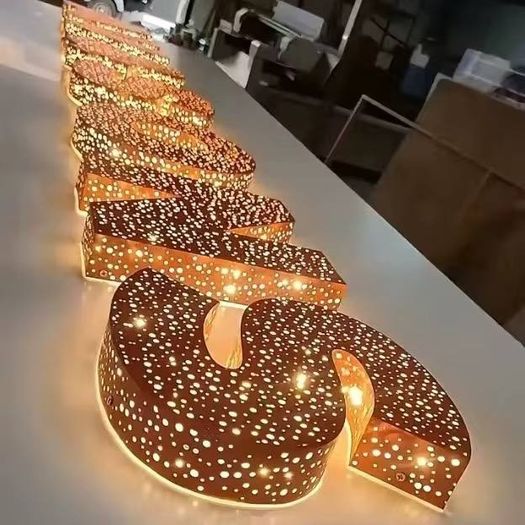 Custom LED Perforated 3D Channel Letters & Business Signage