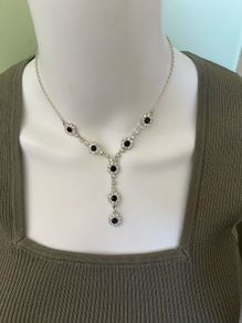 silver tone necklace