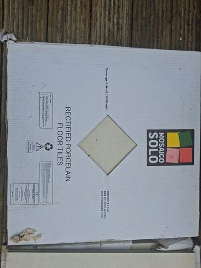 Enough for a small bathroom  wall and floor tiles. Cost 950 new  job cancelled will take 200