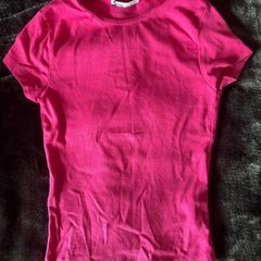 Bershka pink short sleeve top