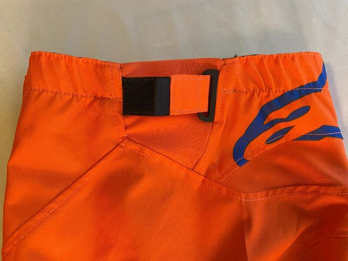 Motorycle - Youth Alpinestars Supertech MX Pants Fluo Orange-White-Blue