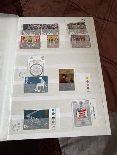 Mint UK album with stamps