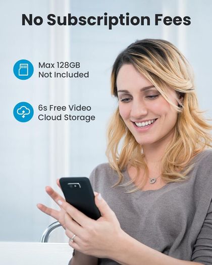 ieGeek Wire Free Wireless FHD 1080P Smart Video Doorbell - No Subscription Required - Brand New