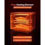 Pizza Oven Electric, 18" Double-Deck Commercial Countertop Pizza Oven, 842F Max Temp, Indoor Pizza Maker with Thermometer Image 4