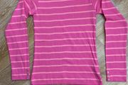 Brand New Ladies Pink Striped Top Size 10