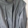 Vintage Grey Leather Jacket Size 40 Image 3