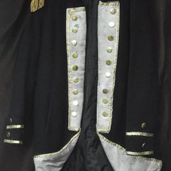 British Military Coat Costume Black Wool