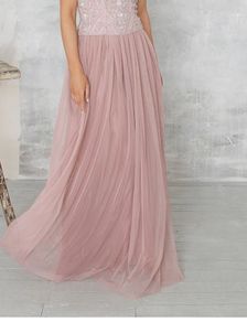 New Tulle Dusty Rose Maxi Skirt