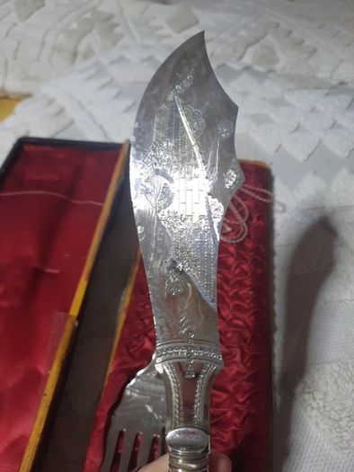 antique fish knife and fork set