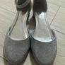 Silver sparkly heels Image 2